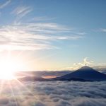 日の出の富士山